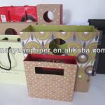 Natural kraft paper shopping paper bags