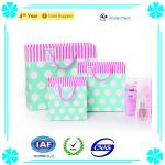 2014 New Azure Paper with Polka Dots Shopping/Gift Packaging Bag