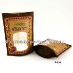 kraft paper food bag with clear window