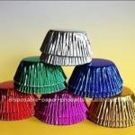 Wholesale Standard Sized Foil Baking Cups foil cupcake liners