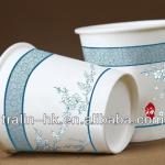 8 OZ HEAVY CERAMIC WHITE PAPER TO GO COFFEE TEA MUG CUP