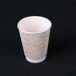 2014 The newest design 12oz disposable ripple wall paper cup
