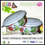 Custom Logo Printed Disposable Salad Paper Bowls with PET Lids