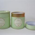 Paper tea box tin bottom /Tube paper box/Cylinder tin box/ Round box