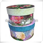 Beautiful flower style paper tube for gift/food/cosmetic packaging