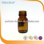REDEX 50ml amber medical glass bottle round