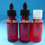 30ml red color glass dropper bottle for essential oil