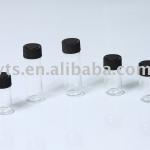 glass tubular vial bottle with screw cap