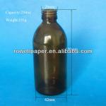 250ml amber empty cylinder pharmaceutical medicine glass bottle wholesale