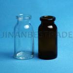 Clear and amber injection glass bottle