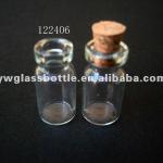 2ml Clear cork glass bottle wholesale