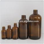 amber pharmacy glass bottle