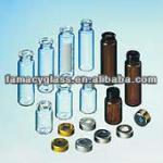 amber and clear glass vial of 1-50ml