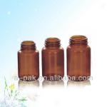 Amber Glass Bottle for Tablet/Pill--Wide Mouth