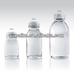 different kinds of clear glass bottle for syrup