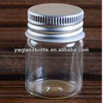 High quality food grade glass bottle with aluminum screw lidfor packaging/home decoration/craft container