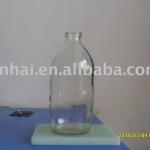 clear medical infusion glass bottle