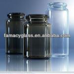 Clear borosilicate glass vial