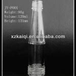120ml clear oral liquid glass bottle