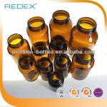 Round Screw Amber Bottle