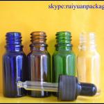 5ml glass dropper bottles with black rubber dropper china supplyer