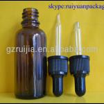 50ml amber medical glass dropper bottle