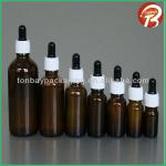 DIN 18MM AMBER GLASS BOTTLE WITH DROPPER