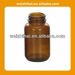 120ml amber wide mouth glass bottle