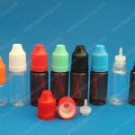 5ml/10ml PET e liquid bottle with long thin dropper and childproof cap BZ-E001-2