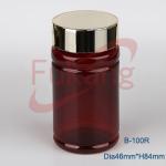 Bottle Plastic , 100cc Bottle PET Plastic , Bottle Plastic for Medicine &amp; Pills