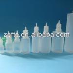 semi-transparent LDPE child proof and tamper evident cap e-cigaratee liquid bottle