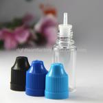 ISO 8317/SGS/TUV certificated bottles 10ml clear dropper bottles 10ml clear eliquid bottles pet 10ml with color childproof cap