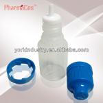 10ml PE e-liquid bottle(plastic bottle) with long thin dropper and childproof cap
