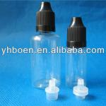 factory directly supply empty PET 10ml 30ml e tobacco oil bottle with childproof cap and tips ( ODM your own brand, logo)