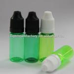 10ml plastic green e-liquid dropper bottle with triangle
