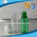 10 ml green pet bottles with child resistant cap
