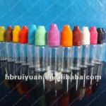 Hot!childproof Plastic/glass PET bottle for e liquid/eye drop 10ml