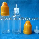 wholesale plastic PET 10ml e-liquids long thin and narrow tips with kid-proof screw cap/10ml plastic e-smoking container