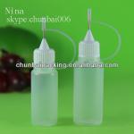 10ml pe plastic needle tip bottle for ecigaretee ISO8317 with long thin tip