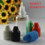 ISO 8317/SGS/TUV certificatee e liquids bottle pet 30 ml,eye dropper bottles with childproof tamperproof cap