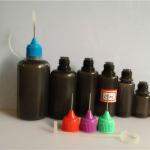 wholesale black plastic bottle for e liquid flavor with needle cap