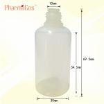 PE,30ml plastic bottle with thin dropper ,childproof cap
