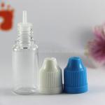 ISO 8317/SGS/TUV certificated plastic bottles,e liquids dropper in plastic medicine bottles with color childproof cap