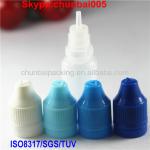 e liquid bottle/10 ml plastic bottles with triangle with childproof and tamper evident cap with long thin tip,ISO8317/TUV/SGS