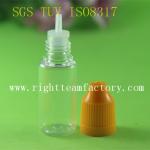 ISO8317 for plastic bottles for oil pet transparent bottles eye dropper bottle