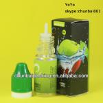ISO8317 e cig liquid bottle 10ml with boxes and labels