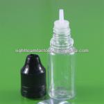 Clear Packing Label for e liquids bottle with black cap