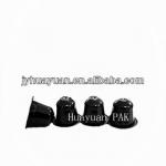 Blank Nespresso compatible coffee capsules (black color)