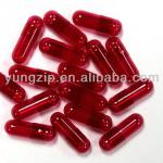 Red empty hard gelatin capsules size 0# opaque
