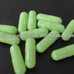 different color empty vegetable capsules